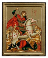 Byzantine icon of Saints